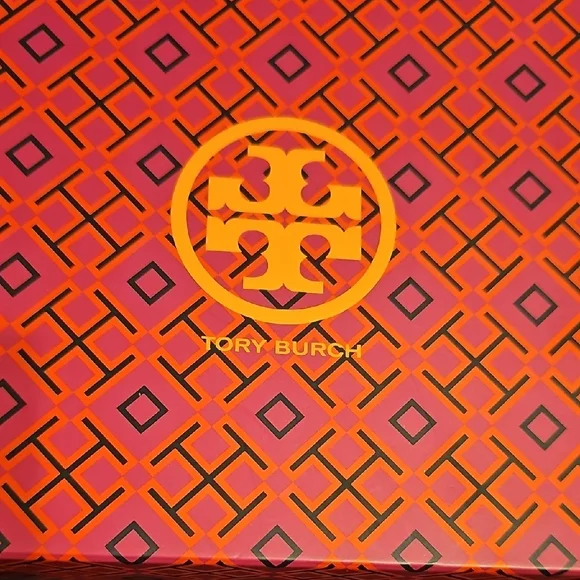 Tory Burch Black Sandals with Gold Emblem - Picture 2 of 8